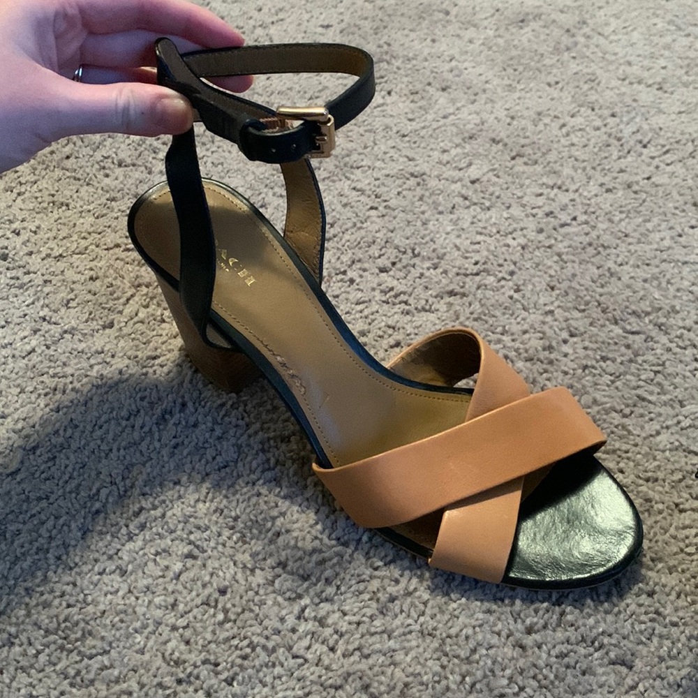 COACH Strappy open Toe block heel shoes